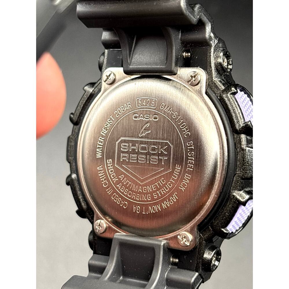 Casio G-Shock GMAS110HC-1A Unisex Analog Digital 200M Watch NIBWT - Picture 13 of 17